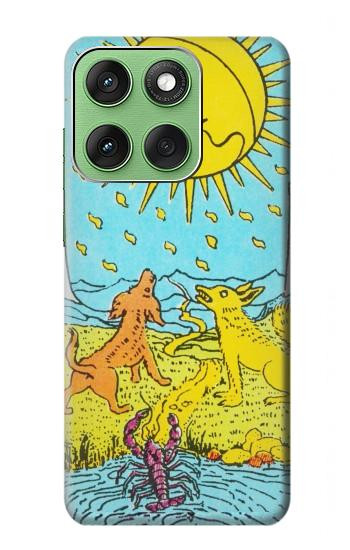 W3435 Tarot Card Moon Case Cover Custodia e Flip Case per Motorola Edge 60