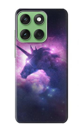 W3538 Unicorn Galaxy Case Cover Custodia e Flip Case per Motorola Edge 60