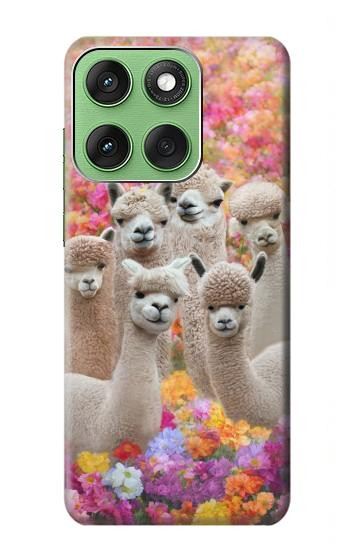 W3916 Alpaca Family Baby Alpaca Case Cover Custodia e Flip Case per Motorola Edge 60