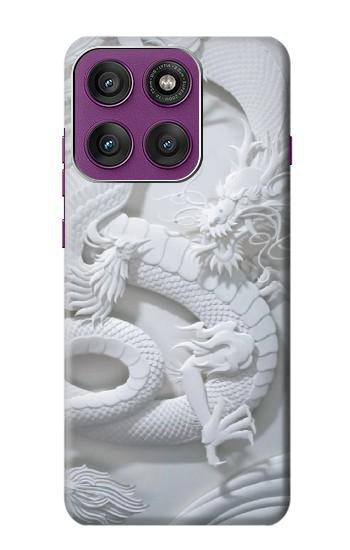 W0386 Dragon Carving Case Cover Custodia e Flip Case per Motorola Edge 60 Pro