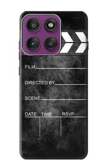 W2919 Vintage Director Clapboard Case Cover Custodia e Flip Case per Motorola Edge 60 Pro