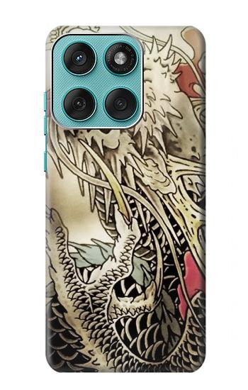 W0122 Yakuza Tattoo Case Cover Custodia e Flip Case per Motorola Edge 60 Fusion