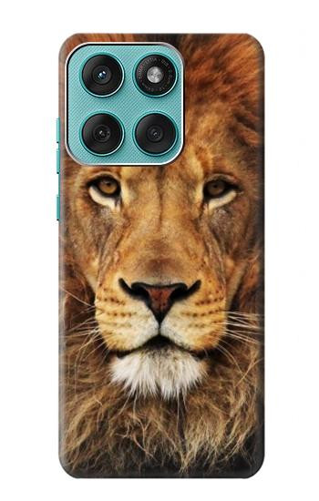 W2870 Lion King of Beasts Case Cover Custodia e Flip Case per Motorola Edge 60 Fusion