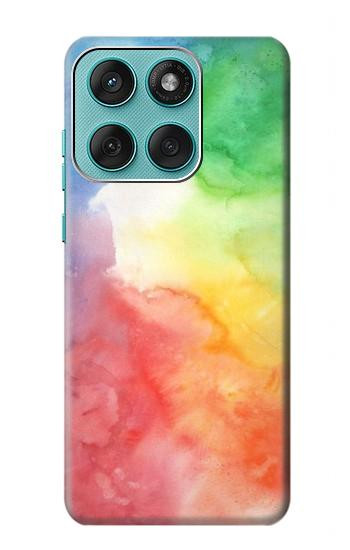 W2945 Colorful Watercolor Case Cover Custodia e Flip Case per Motorola Edge 60 Fusion