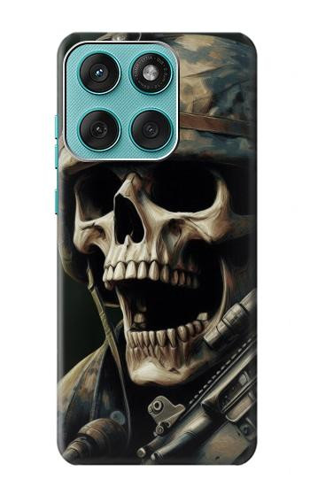 W4017 Skull Soldier Case Cover Custodia e Flip Case per Motorola Edge 60 Fusion