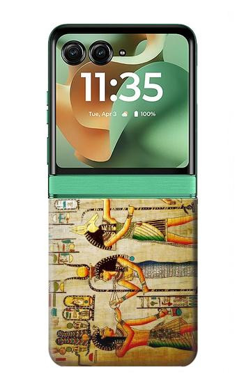 W0272 Egypt Wall Art Case Cover Custodia e Flip Case per Motorola Razr 60, Razr 2025