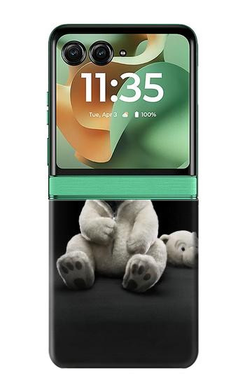 W0878 Black Bear Case Cover Custodia e Flip Case per Motorola Razr 60, Razr 2025
