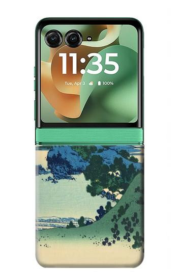 W2075 Katsushika Hokusai The Inume Pass in Kai Case Cover Custodia e Flip Case per Motorola Razr 60, Razr 2025