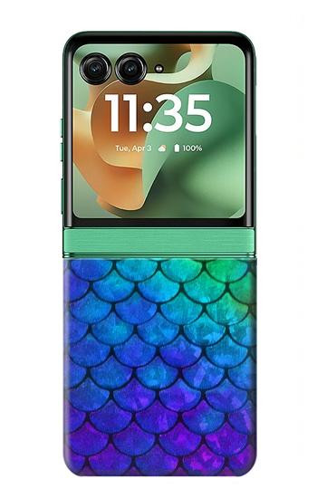 W2930 Mermaid Fish Scale Case Cover Custodia e Flip Case per Motorola Razr 60, Razr 2025