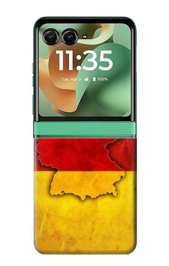 W2935 Germany Flag Map Case Cover Custodia e Flip Case per Motorola Razr 60, Razr 2025