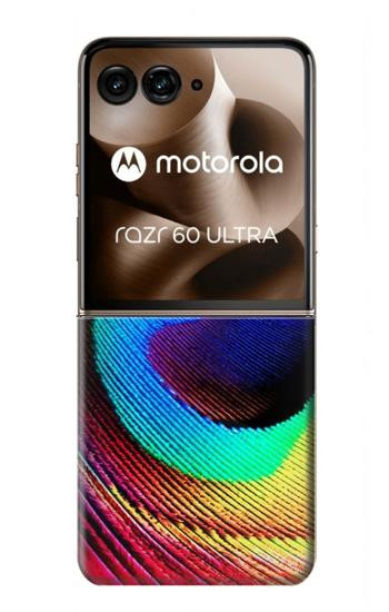 W0511 Peacock Case Cover Custodia e Flip Case per Motorola Razr 60 Ultra, Razr Ultra 2025