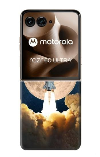 W3859 Bitcoin to the Moon Case Cover Custodia e Flip Case per Motorola Razr 60 Ultra, Razr Ultra 2025