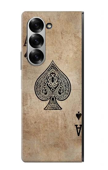 W2928 Vintage Spades Ace Card Case Cover Custodia e Flip Case per Samsung Galaxy Z Fold 7