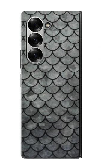 W2950 Silver Fish Scale Case Cover Custodia e Flip Case per Samsung Galaxy Z Fold 7