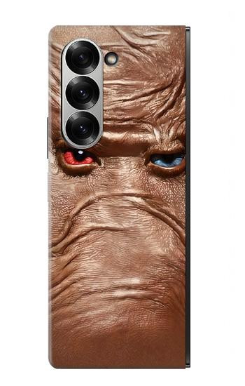 W3940 Leather Mad Face Graphic Paint Case Cover Custodia e Flip Case per Samsung Galaxy Z Fold 7