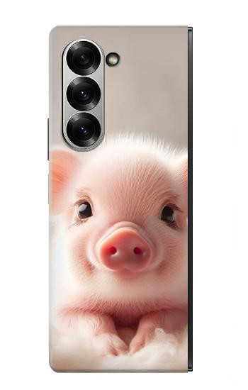 W3979 Cute Baby Pig Case Cover Custodia e Flip Case per Samsung Galaxy Z Fold 7