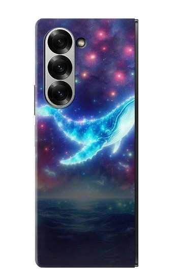 W3982 Dream Whale Colorful Nebula Case Cover Custodia e Flip Case per Samsung Galaxy Z Fold 7