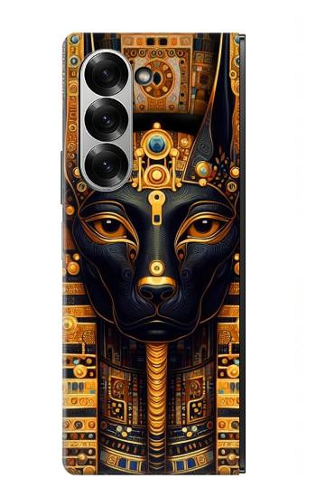 W3992 Gold Black Anubis Case Cover Custodia e Flip Case per Samsung Galaxy Z Fold 7