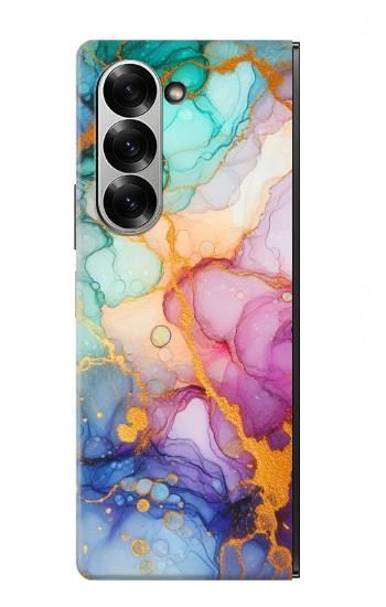 W4001 Multicolored Abstract Lilac Emerald Case Cover Custodia e Flip Case per Samsung Galaxy Z Fold 7