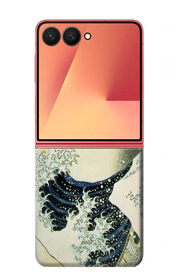 W1040 Hokusai The Great Wave of Kanagawa Case Cover Custodia e Flip Case per Samsung Galaxy Z Flip 7 W1040 Hokusai The Great Wave of Kanagawa Case Cover Custodia e Flip Case per Samsung Galaxy Z Flip 7