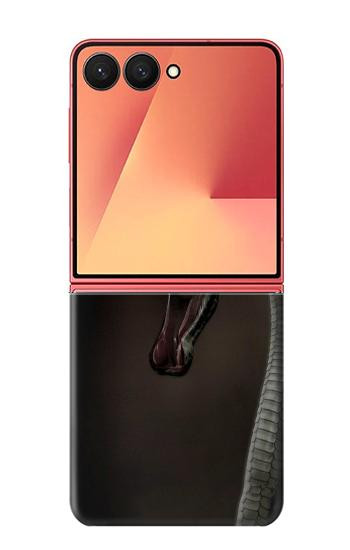 W1597 Black Mamba Snake Case Cover Custodia e Flip Case per Samsung Galaxy Z Flip 7
