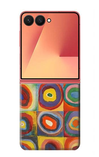 W3409 Squares Concentric Circles Case Cover Custodia e Flip Case per Samsung Galaxy Z Flip 7