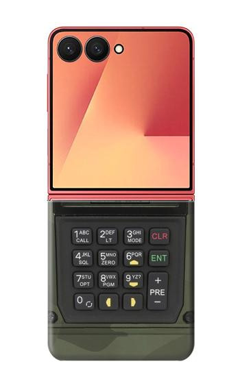 W3959 Military Radio Graphic Print Case Cover Custodia e Flip Case per Samsung Galaxy Z Flip 7
