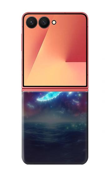 W3982 Dream Whale Colorful Nebula Case Cover Custodia e Flip Case per Samsung Galaxy Z Flip 7