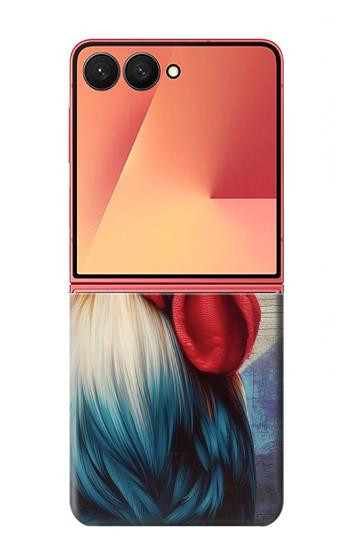 W3987 French Rooster Case Cover Custodia e Flip Case per Samsung Galaxy Z Flip 7