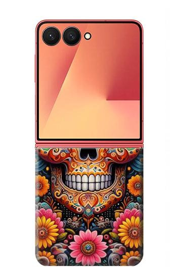 W3999 Mexican Skull Painting Case Cover Custodia e Flip Case per Samsung Galaxy Z Flip 7