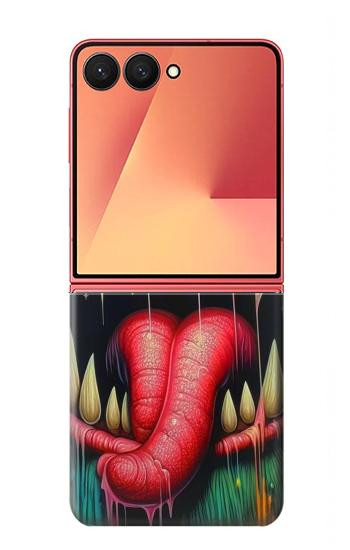 W4000 Monster Graffiti Wall Art Case Cover Custodia e Flip Case per Samsung Galaxy Z Flip 7