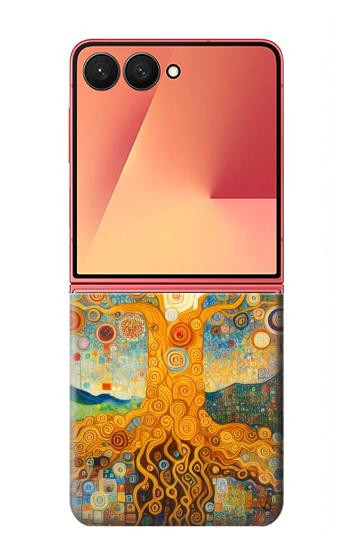 W4007 Tree of Life Painting Case Cover Custodia e Flip Case per Samsung Galaxy Z Flip 7