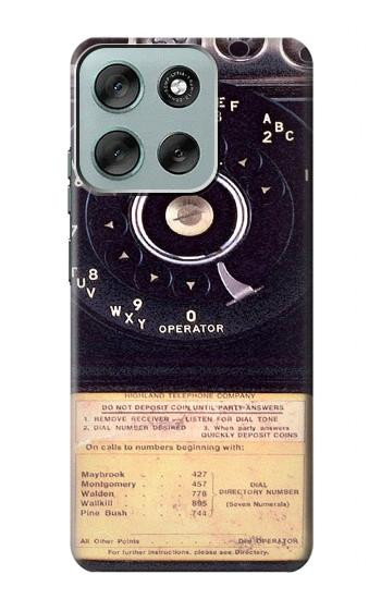 W0086 Payphone Vintage Case Cover Custodia e Flip Case per Motorola Moto G56 W0086 Payphone Vintage Case Cover Custodia e Flip Case per Motorola Moto G56