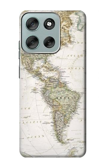 W0604 World Map Case Cover Custodia e Flip Case per Motorola Moto G56 W0604 World Map Case Cover Custodia e Flip Case per Motorola Moto G56