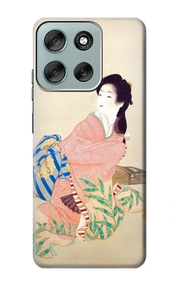 W0889 Japan Art Kimono Case Cover Custodia e Flip Case per Motorola Moto G56 W0889 Japan Art Kimono Case Cover Custodia e Flip Case per Motorola Moto G56