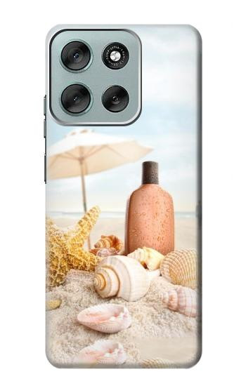 W1425 Seashells on The Beach Case Cover Custodia e Flip Case per Motorola Moto G56 W1425 Seashells on The Beach Case Cover Custodia e Flip Case per Motorola Moto G56