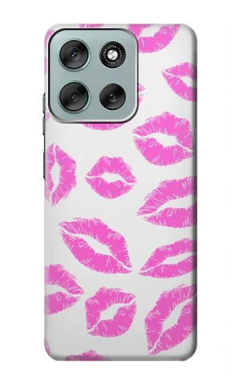 W2214 Pink Lips Kisses Case Cover Custodia e Flip Case per Motorola Moto G56 W2214 Pink Lips Kisses Case Cover Custodia e Flip Case per Motorola Moto G56