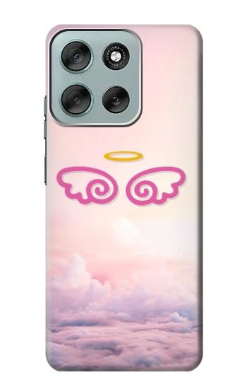 W2514 Cute Angel Wings Case Cover Custodia e Flip Case per Motorola Moto G56 W2514 Cute Angel Wings Case Cover Custodia e Flip Case per Motorola Moto G56