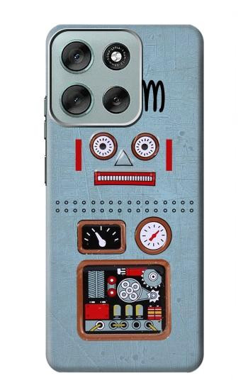 W3040 Retro Robot Toy Case Cover Custodia e Flip Case per Motorola Moto G56
