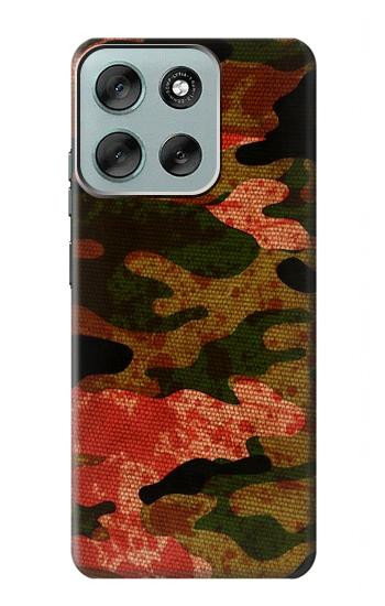 W3393 Camouflage Blood Splatter Case Cover Custodia e Flip Case per Motorola Moto G56