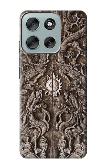 W3395 Dragon Door Case Cover Custodia e Flip Case per Motorola Moto G56