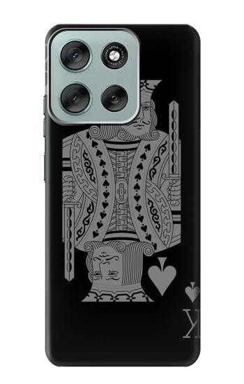 W3520 Black King Spade Case Cover Custodia e Flip Case per Motorola Moto G56