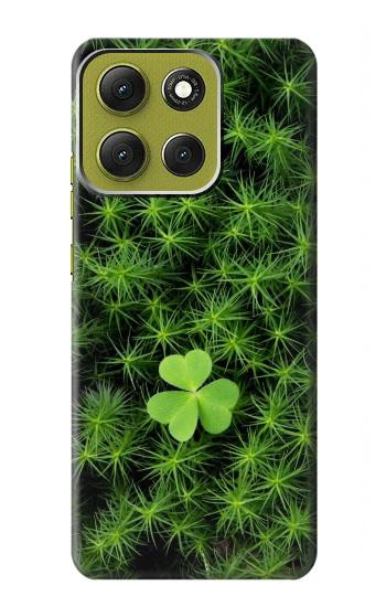 W0358 Clover Lucky Leaf Case Cover Custodia e Flip Case per Motorola Moto G86 W0358 Clover Lucky Leaf Case Cover Custodia e Flip Case per Motorola Moto G86