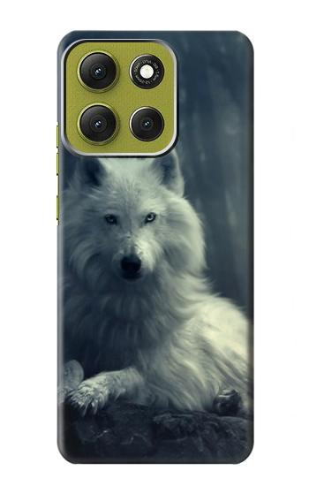 W1516 White Wolf Case Cover Custodia e Flip Case per Motorola Moto G86 W1516 White Wolf Case Cover Custodia e Flip Case per Motorola Moto G86