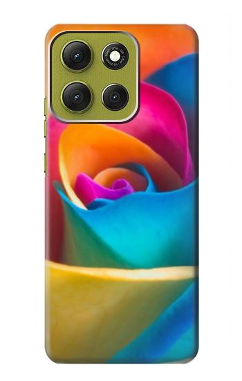 W1671 Rainbow Colorful Rose Case Cover Custodia e Flip Case per Motorola Moto G86 W1671 Rainbow Colorful Rose Case Cover Custodia e Flip Case per Motorola Moto G86