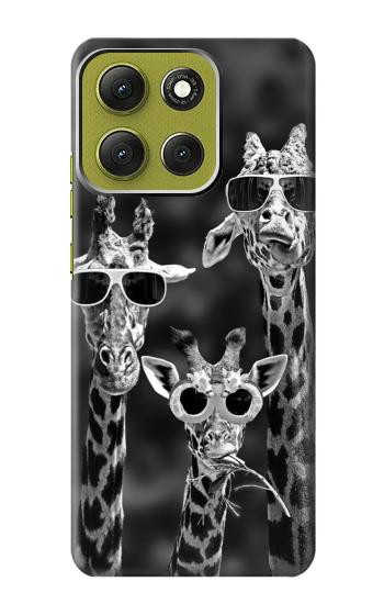 W2327 Giraffes With Sunglasses Case Cover Custodia e Flip Case per Motorola Moto G86 W2327 Giraffes With Sunglasses Case Cover Custodia e Flip Case per Motorola Moto G86
