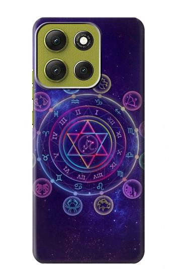 W3461 Zodiac Case Cover Custodia e Flip Case per Motorola Moto G86