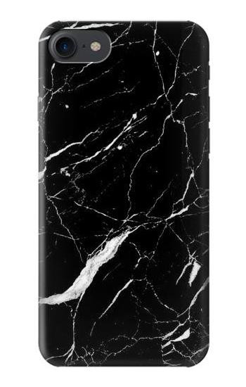 W2895 Black Marble Graphic Printed Case Cover Custodia e Flip Case per iPhone 7, iPhone 8, iPhone SE (2020) (2022)