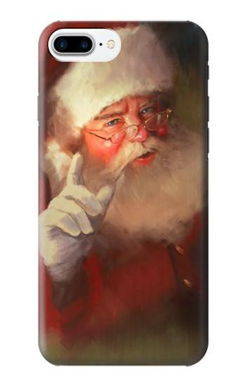 W1144 Xmas Santa Claus Case Cover Custodia e Flip Case per iPhone 7 Plus, iPhone 8 Plus