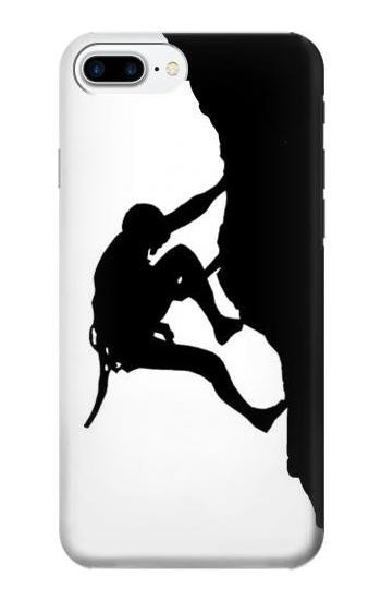 W2407 Mountain Climber Climbing Case Cover Custodia e Flip Case per iPhone 7 Plus, iPhone 8 Plus